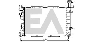 ElectroAuto 31R22068 - RADIADOR->APLICACION ORIGINAL FORD