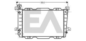 ElectroAuto 31R22069 - RADIADOR->APLICACION ORIGINAL FORD