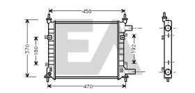 ElectroAuto 31R22071 - RADIADOR->APLICACION ORIGINAL FORD