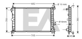  31R22075 - RADIADOR AGUA FORD