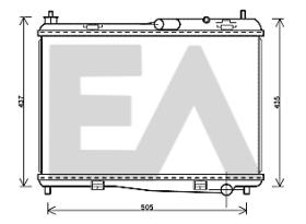 ElectroAuto 31R22091 - RADIADOR->APLICACION ORIGINAL FORD