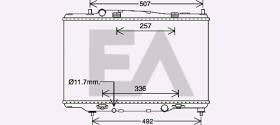 ElectroAuto 31R22108 - RADIADOR->APLICACION ORIGINAL FORD