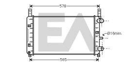 ElectroAuto 31R22109 - RADIADOR AGUA FORD