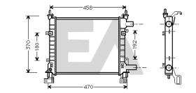 ElectroAuto 31R22115 - RADIADOR AGUA FORD