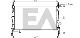 ElectroAuto 31R22129 - RADIADOR->APLICACION ORIGINAL FORD