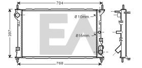 ElectroAuto 31R22131 - RADIADOR AGUA FORD