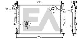 ElectroAuto 31R22135 - RADIADOR AGUA FORD