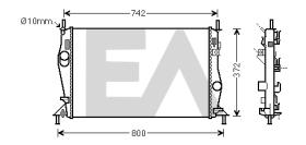 ElectroAuto 31R22138 - RADIADOR->APLICACION ORIGINAL FORD