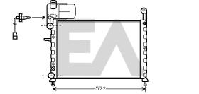 31R25021 - RADIADOR->APLICACION ORIGINAL FIAT