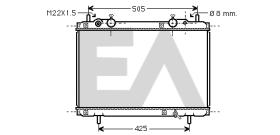  31R25035 - RADIADOR->APLICACION ORIGINAL FIAT