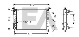  31R25045 - RADIADOR->APLICACION ORIGINAL FIAT