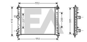 ElectroAuto 31R25056 - RADIADOR->APLICACION ORIGINAL FIAT