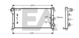 ElectroAuto 31R25060 - RADIADOR->APLICACION ORIGINAL FIAT