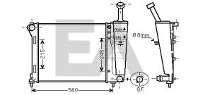 ElectroAuto 31R25066 - RADIADOR->APLICACION ORIGINAL FIAT