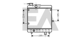 ElectroAuto 31R25073 - RADIADOR->APLICACION ORIGINAL FIAT