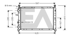 ElectroAuto 31R25077 - RADIADOR->APLICACION ORIGINAL FIAT