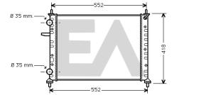 ElectroAuto 31R25099 - RADIADOR->APLICACION ORIGINAL FIAT