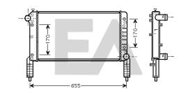 ElectroAuto 31R25112 - RADIADOR->APLICACION ORIGINAL FIAT