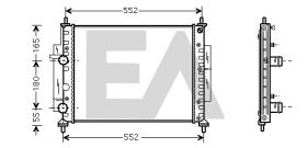 ElectroAuto 31R25113 - RADIADOR->APLICACION ORIGINAL FIAT