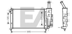 ElectroAuto 31R25114 - RADIADOR->APLICACION ORIGINAL FIAT