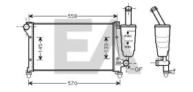 ElectroAuto 31R25134 - RADIADOR->APLICACION ORIGINAL FIAT