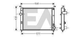 ElectroAuto 31R25135 - RADIADOR->APLICACION ORIGINAL FIAT