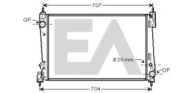 ElectroAuto 31R25141 - RADIADOR->APLICACION ORIGINAL FIAT