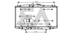 ElectroAuto 31R26001 - RADIADOR->APLICACION ORIGINAL HONDA
