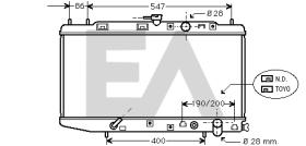 ElectroAuto 31R26022 - RADIADOR->APLICACION ORIGINAL HONDA