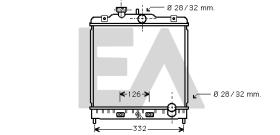 ElectroAuto 31R26041 - RADIADOR AGUA HONDA