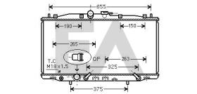 ElectroAuto 31R26056 - RADIADOR->APLICACION ORIGINAL HONDA