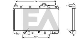 ElectroAuto 31R26114 - RADIADOR->APLICACION ORIGINAL HONDA