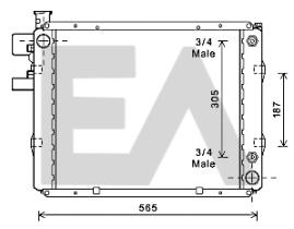 ElectroAuto 31R27005 - RADIADOR->APLICACION ORIGINAL TOYOT