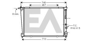 ElectroAuto 31R28016 - RADIADOR->APLICACION ORIGINAL HYUND