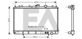 ElectroAuto 31R28023 - RADIADOR->APLICACION ORIGINAL HYUND