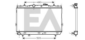 ElectroAuto 31R28029 - RADIADOR AGUA HYUNDAI