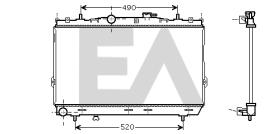 ElectroAuto 31R28034 - RADIADOR AGUA HYUNDAI