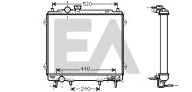 ElectroAuto 31R28042 - RADIADOR->APLICACION ORIGINAL HYUND