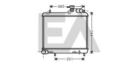 ElectroAuto 31R28043 - RADIADOR->APLICACION ORIGINAL HYUND