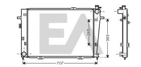 ElectroAuto 31R28044 - RADIADOR->APLICACION ORIGINAL HYUND