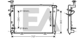 ElectroAuto 31R28045 - RADIADOR->APLICACION ORIGINAL HYUND