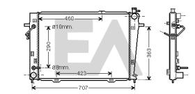 ElectroAuto 31R28053 - RADIADOR->APLICACION ORIGINAL HYUND