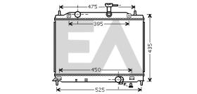 ElectroAuto 31R28054 - RADIADOR->APLICACION ORIGINAL HYUND