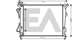  31R28056 - RADIADOR->APLICACION ORIGINAL HYUND