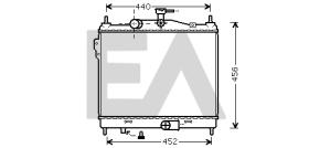 ElectroAuto 31R28069 - RADIADOR->APLICACION ORIGINAL HYUND