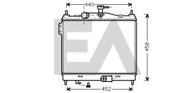 ElectroAuto 31R28070 - RADIADOR->APLICACION ORIGINAL HYUND