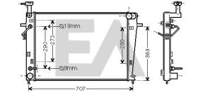 ElectroAuto 31R28073 - RADIADOR->APLICACION ORIGINAL HYUND