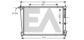 ElectroAuto 31R28078 - RADIADOR->APLICACION ORIGINAL HYUND