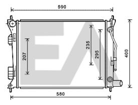 ElectroAuto 31R28141 - RADIADOR->APLICACION ORIGINAL HYUND