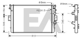  31R30046 - RADIADOR AGUA IVECO